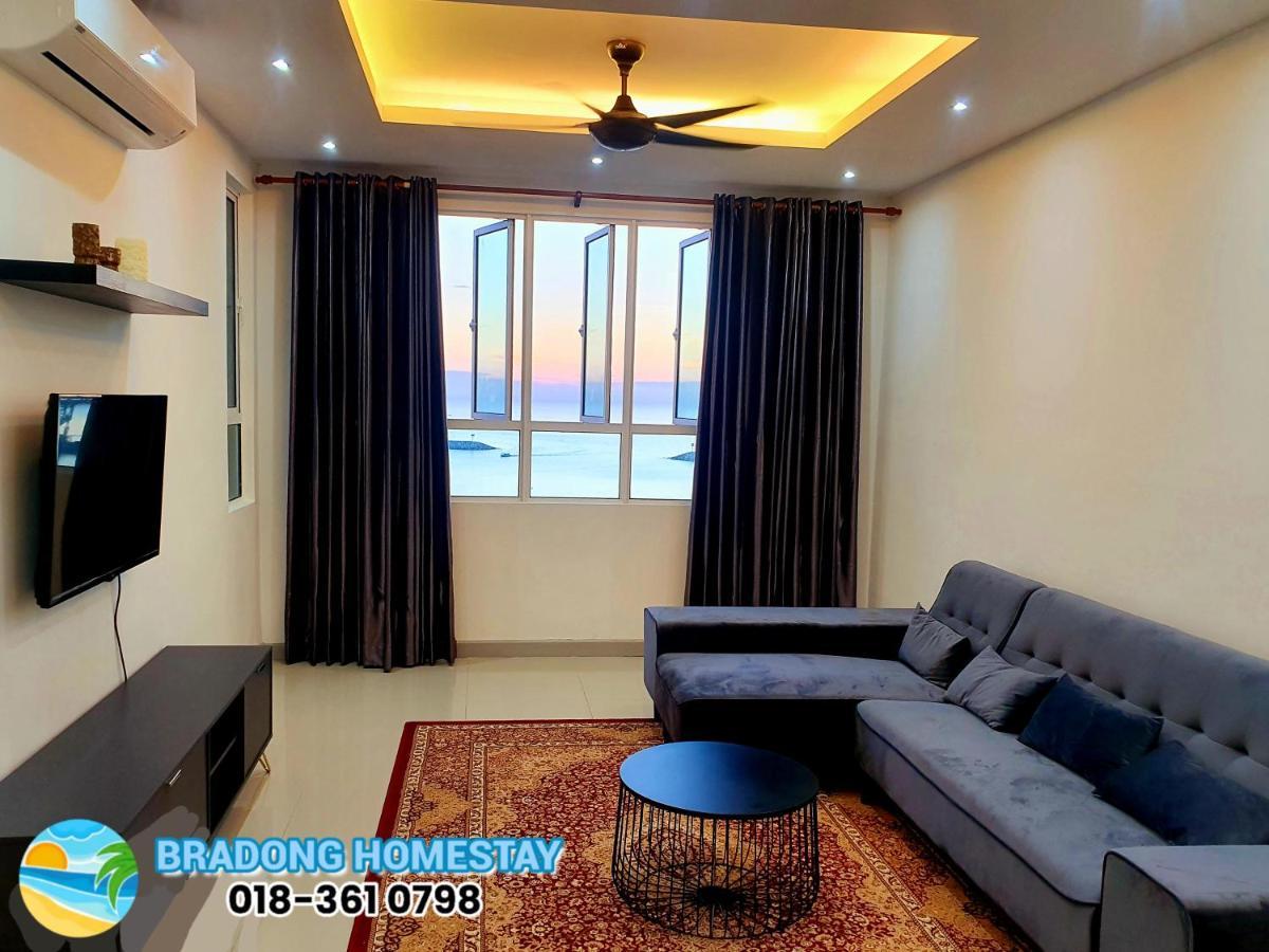 Bradong Homestay - Musllm Only, 3 Queen Bedrooms, Seaview, Infinity Pool, Gym, Near Drawbridge & Ktcc Mall Kuala Terengganu Eksteriør bilde